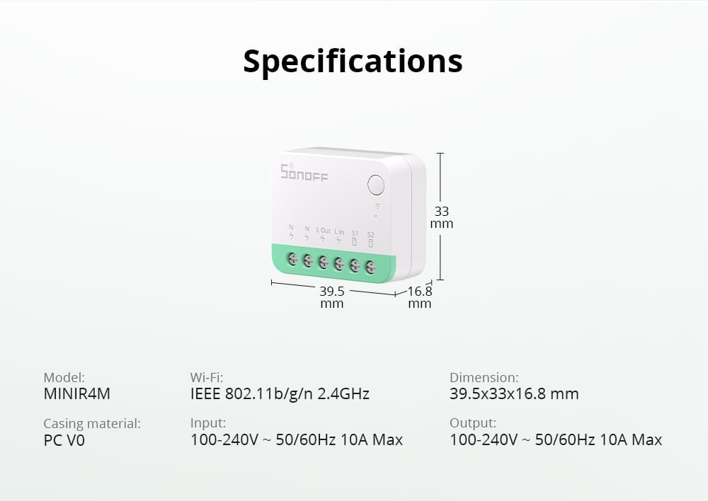 Sonoff Mini R M Extreme Il Primo Dispositivo Matter Di Ewelink